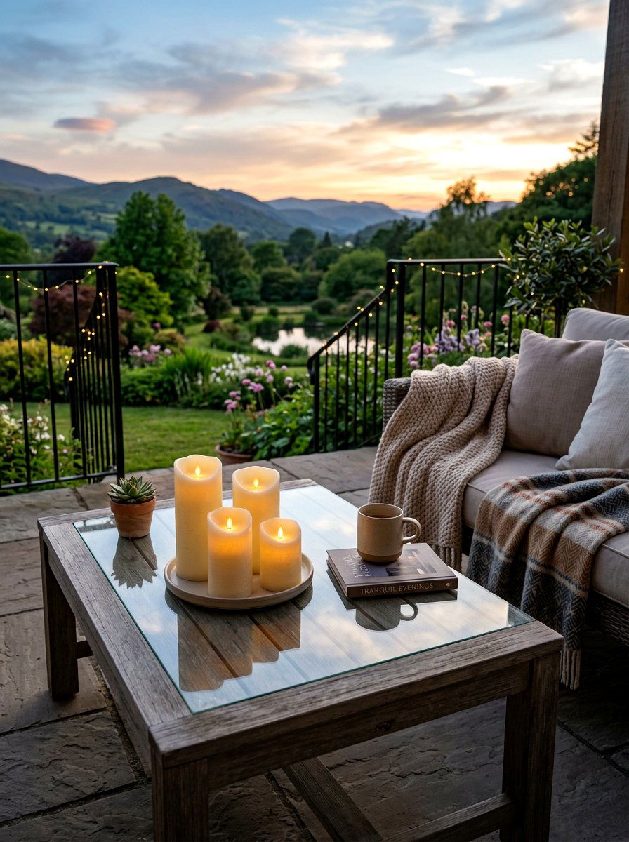 Flameless Led Candles - 30 apartment patio mood lighting ideas