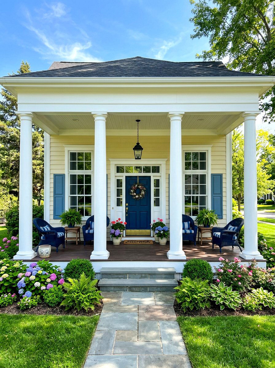 Flanking Porch Columns - 30 front porch symmetry ideas