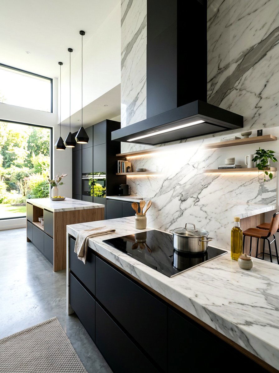 Flat Panel Modern Hood - 30 paneled range hood ideas