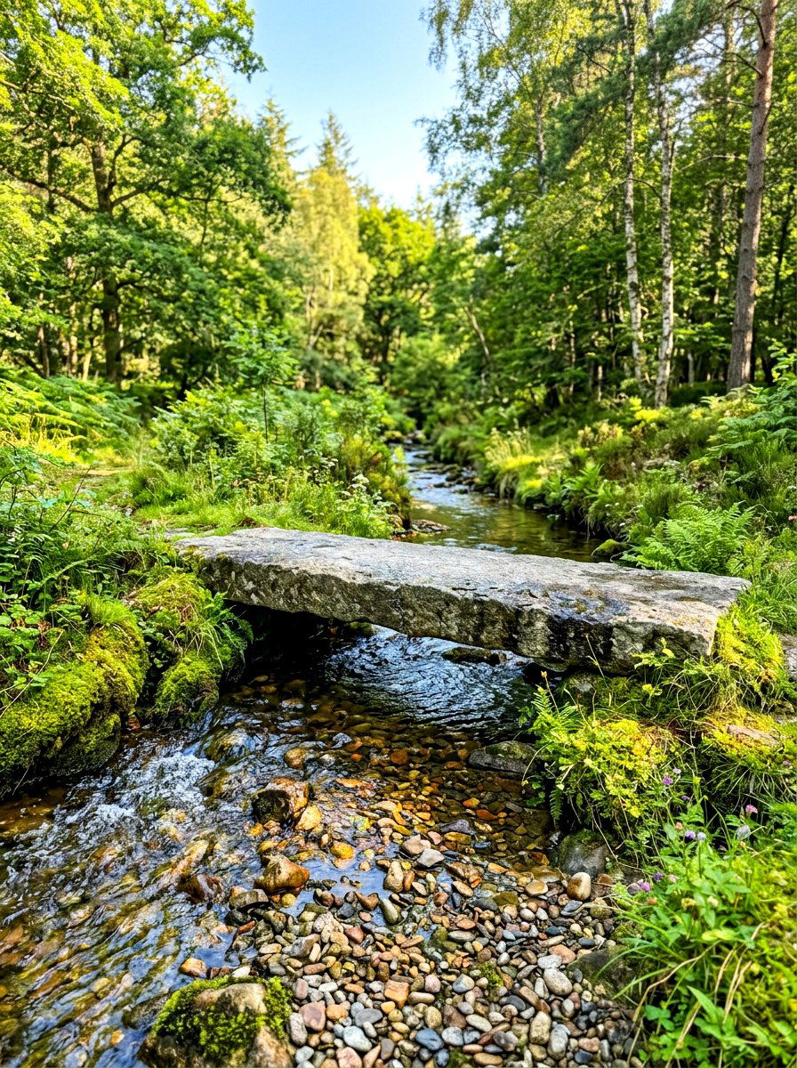 Flat Stone Slab - 30 pond bridge ideas