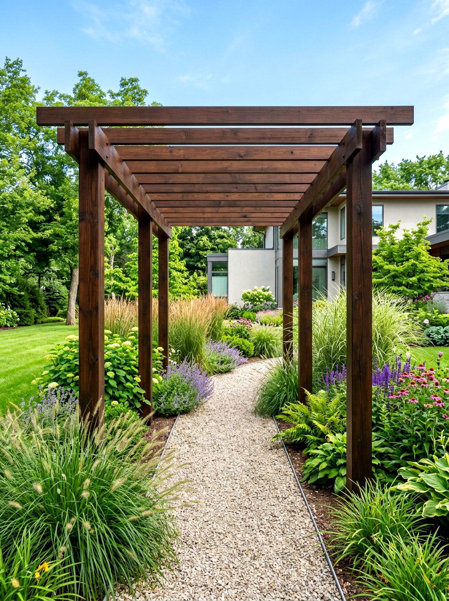 Flat Top Arbor - 30 arbor bench ideas