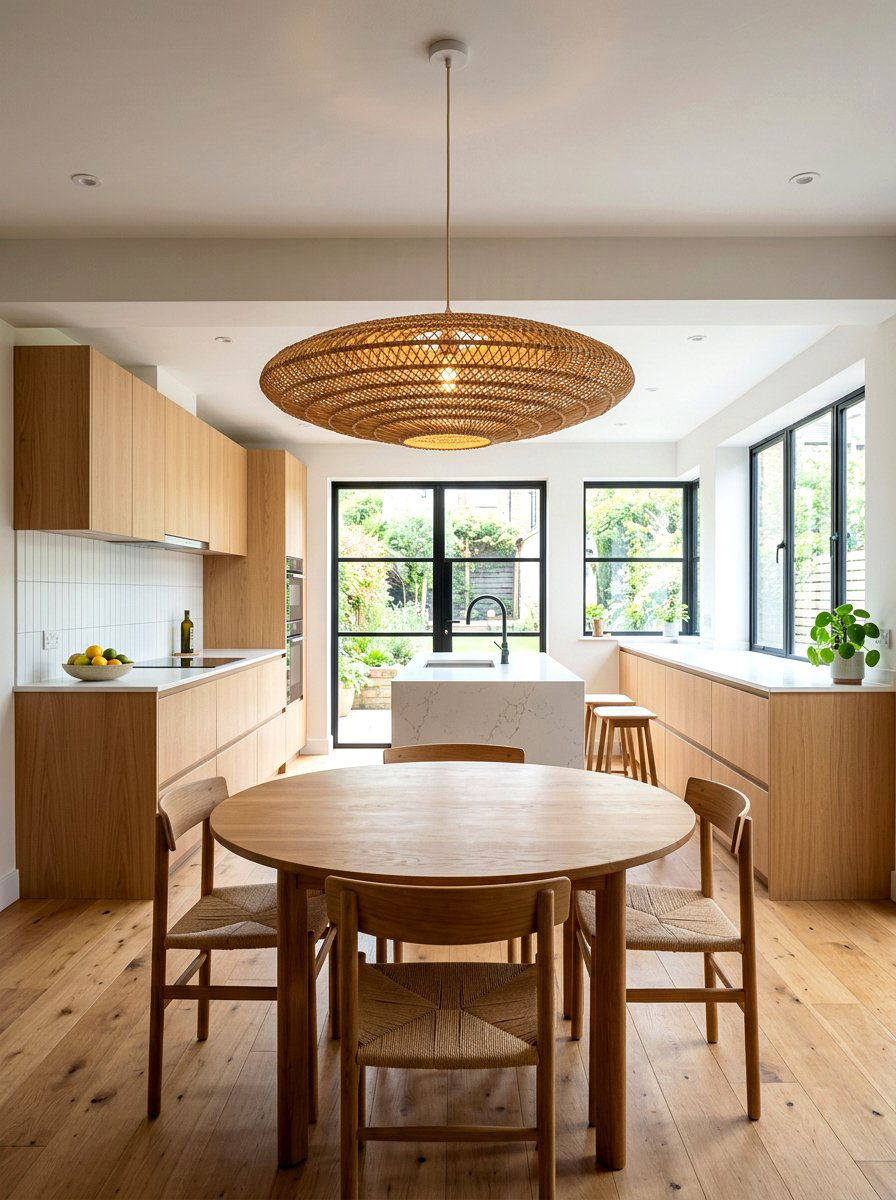 Flat Woven Pendant - 30 woven pendant ideas