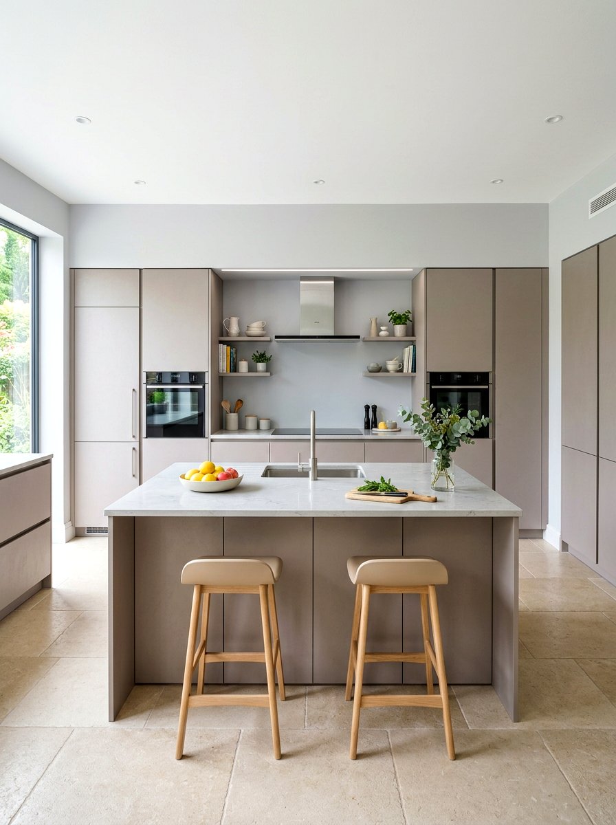 Flat panel kitchen - 30 Japandi kitchen ideas