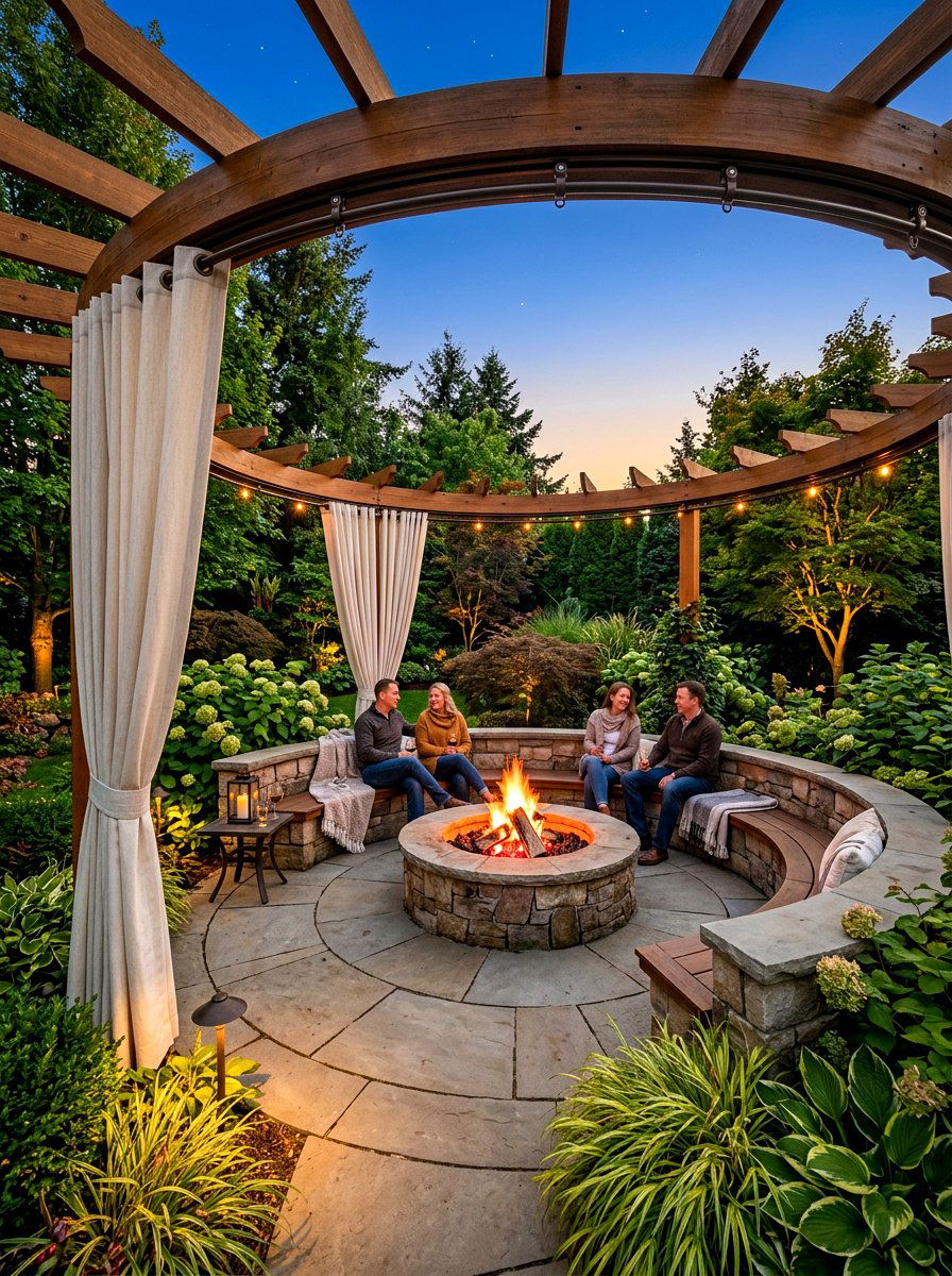 Flexible Outdoor Curtain Rod - 30 outdoor curtain rod ideas