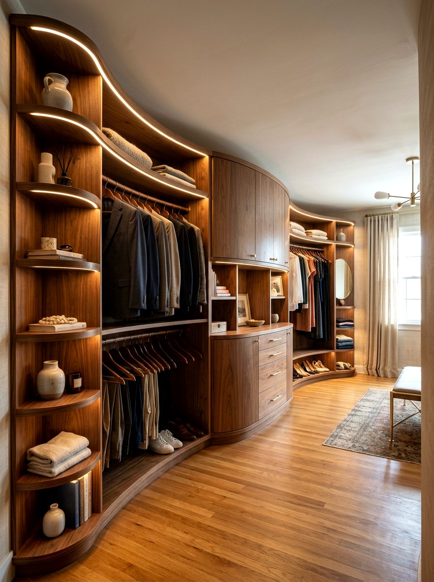 Flexible rope light - 30 closet lighting ideas