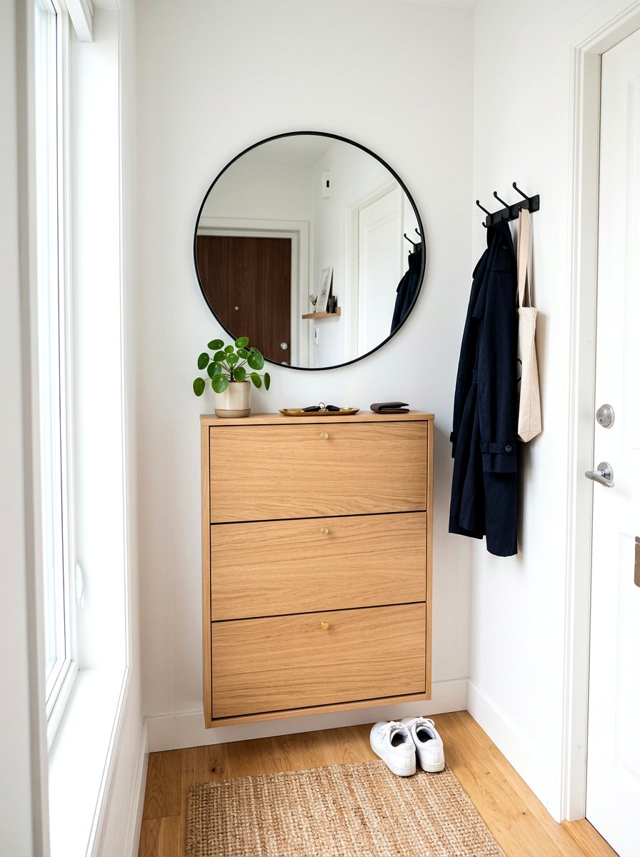 Flip Down Shoe Cabinet - 30 hidden shoe cabinet ideas