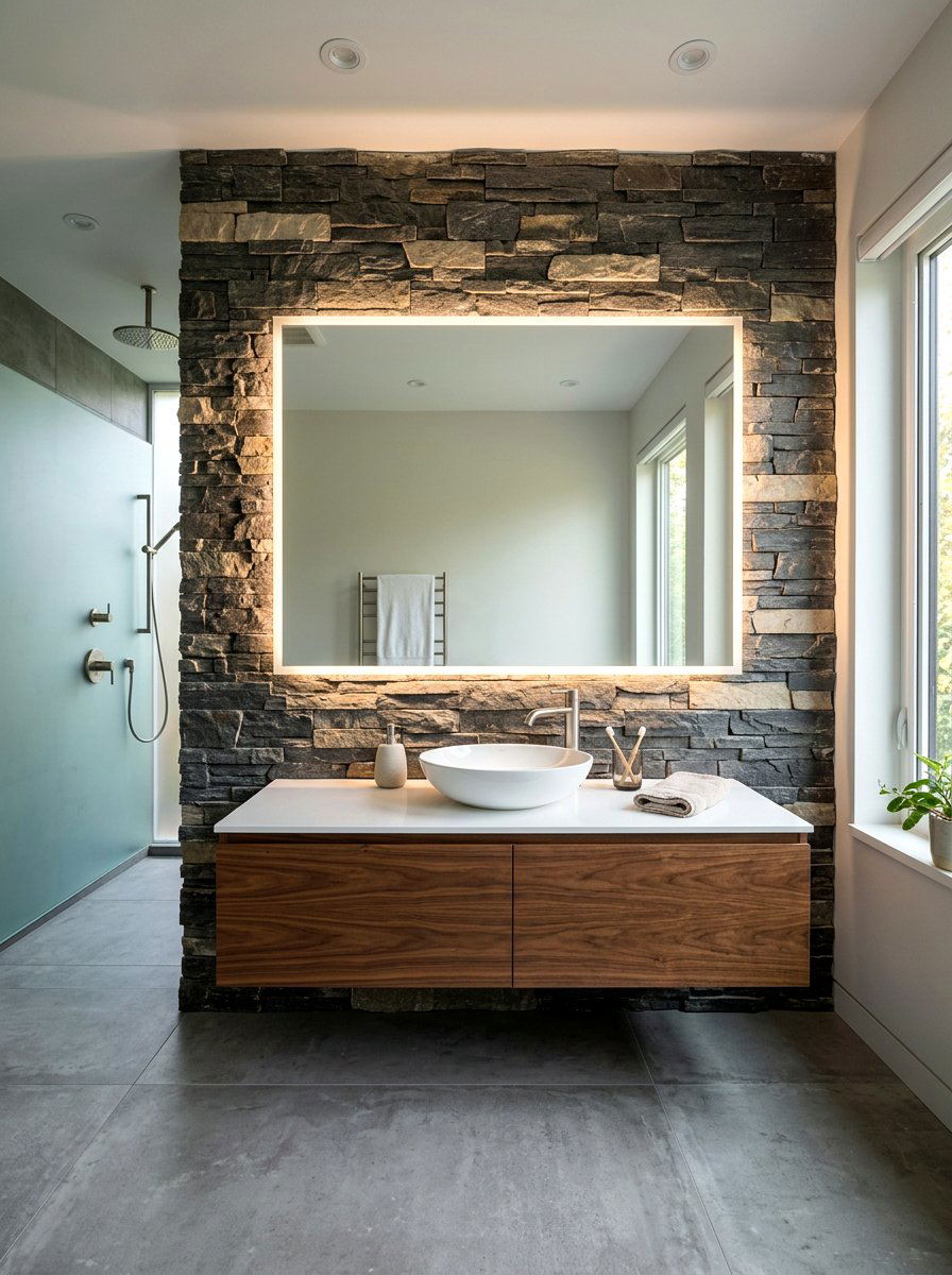 Floating Bathroom Mirror - 30 bathroom mirror ideas