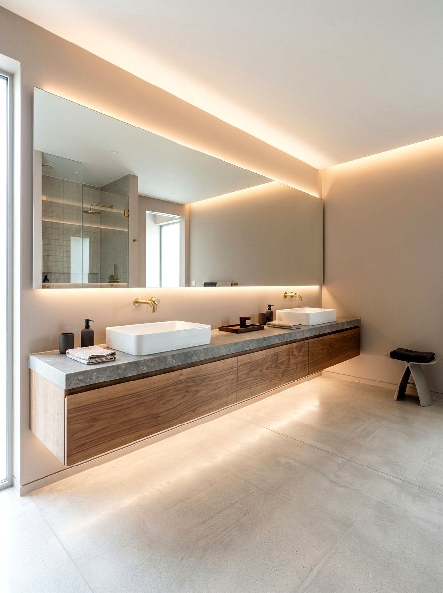 Floating Bathroom Vanity - 30 boutique hotel bathroom ideas