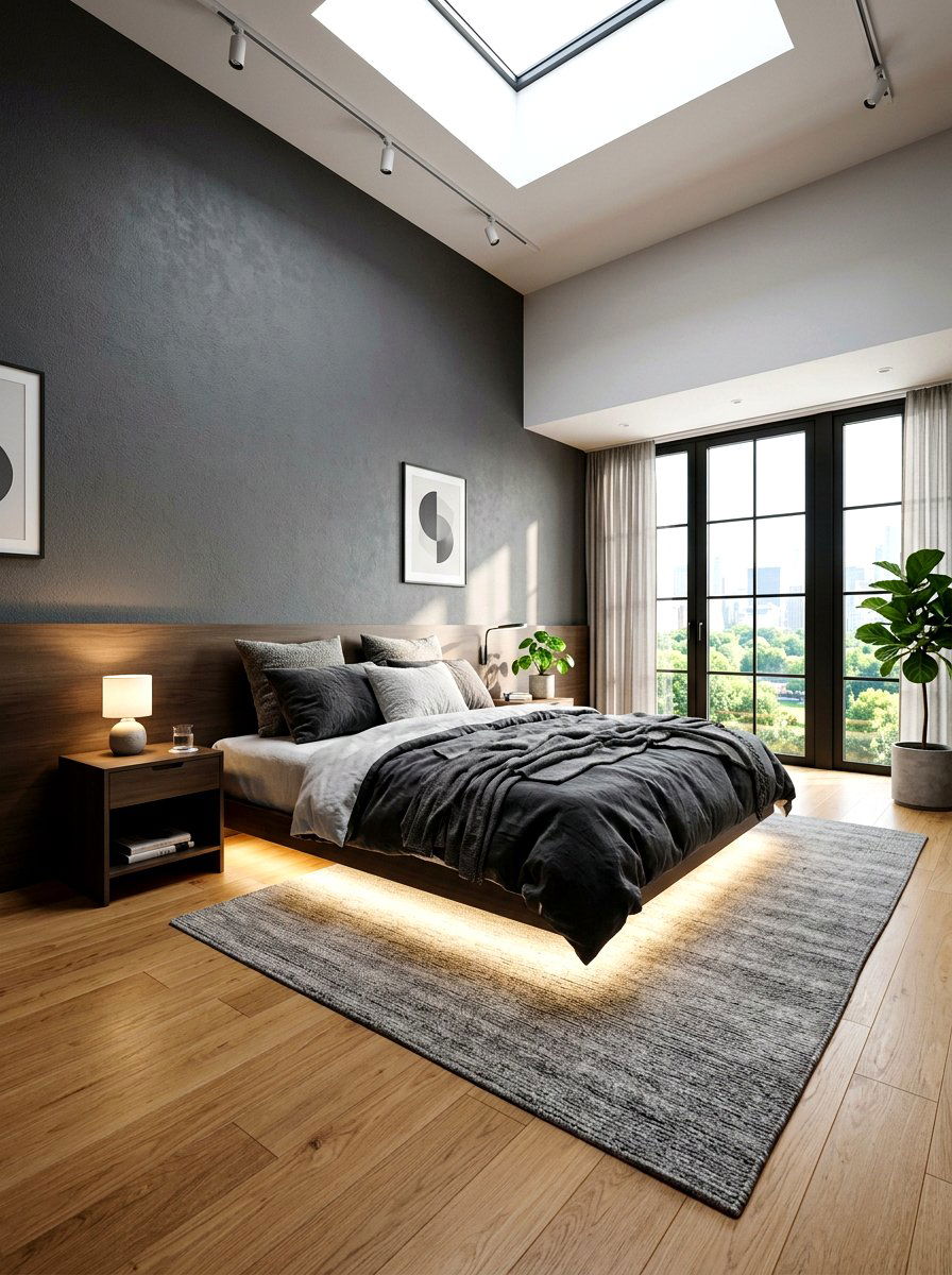 Floating Bed Concept - 30 calming bedroom ideas