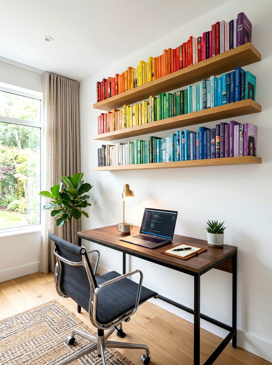 Floating Bookshelf Room Makeover - 30 TikTok room makeover ideas