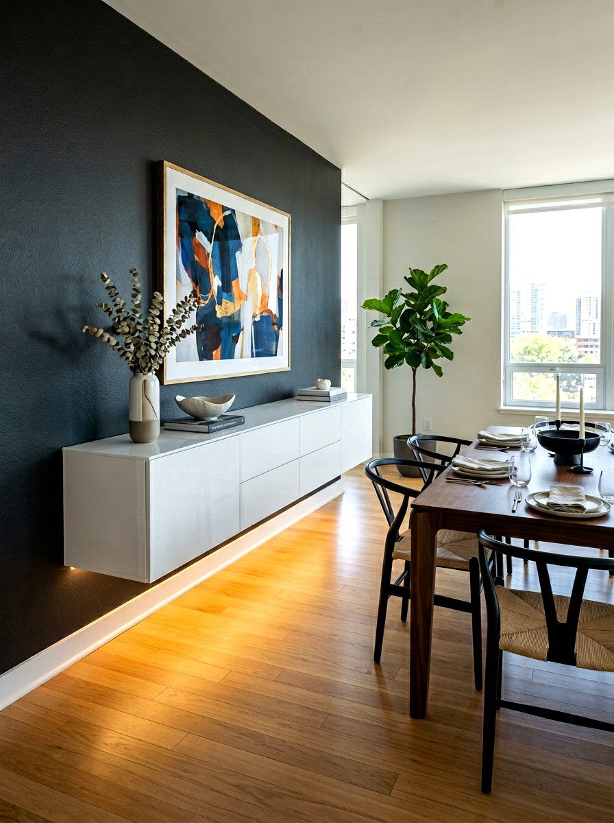 Floating Buffet Cabinet - 30 buffet cabinet ideas