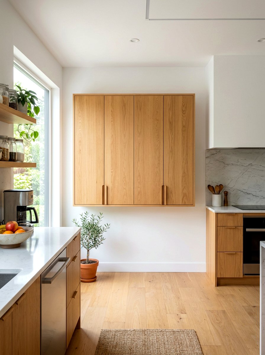 Floating Cabinet Pantry - 30 hidden pantry ideas