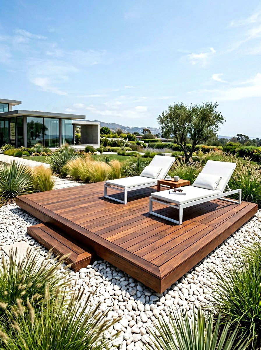 Floating Deck - 30 resort style backyard ideas