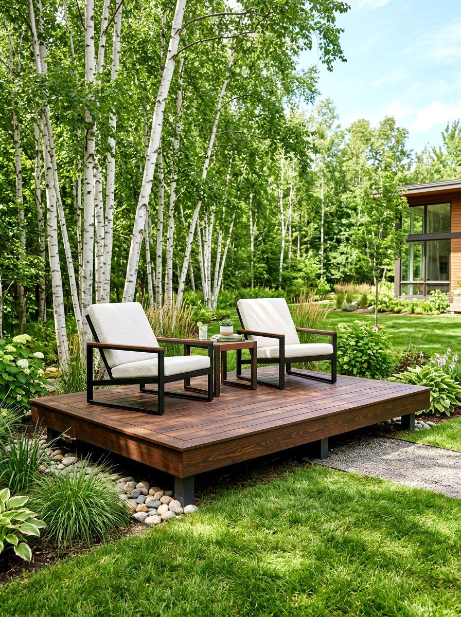 Floating Deck Platform - 30 secret garden seating ideas