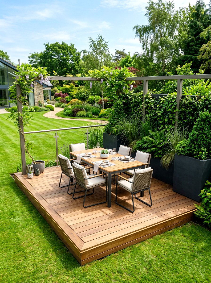 Floating Deck Seating - 30 outdoor breakfast nook ideas