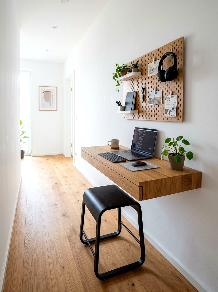 Floating Desk Setup - 30 office nook ideas