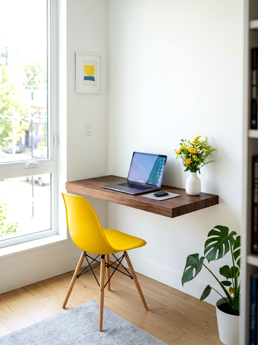 Floating Desk Shelf - 30 multipurpose furniture ideas