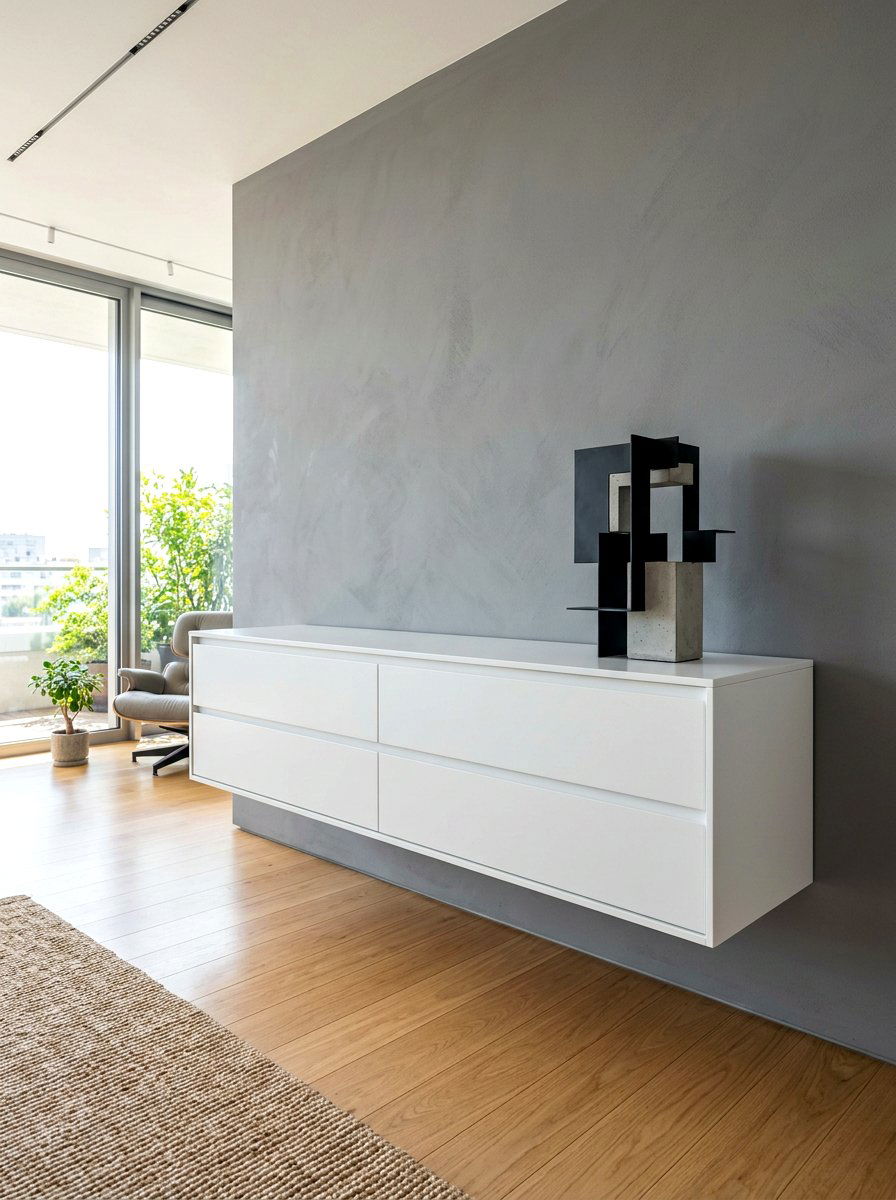 Floating Dresser - 30 guest room dresser ideas