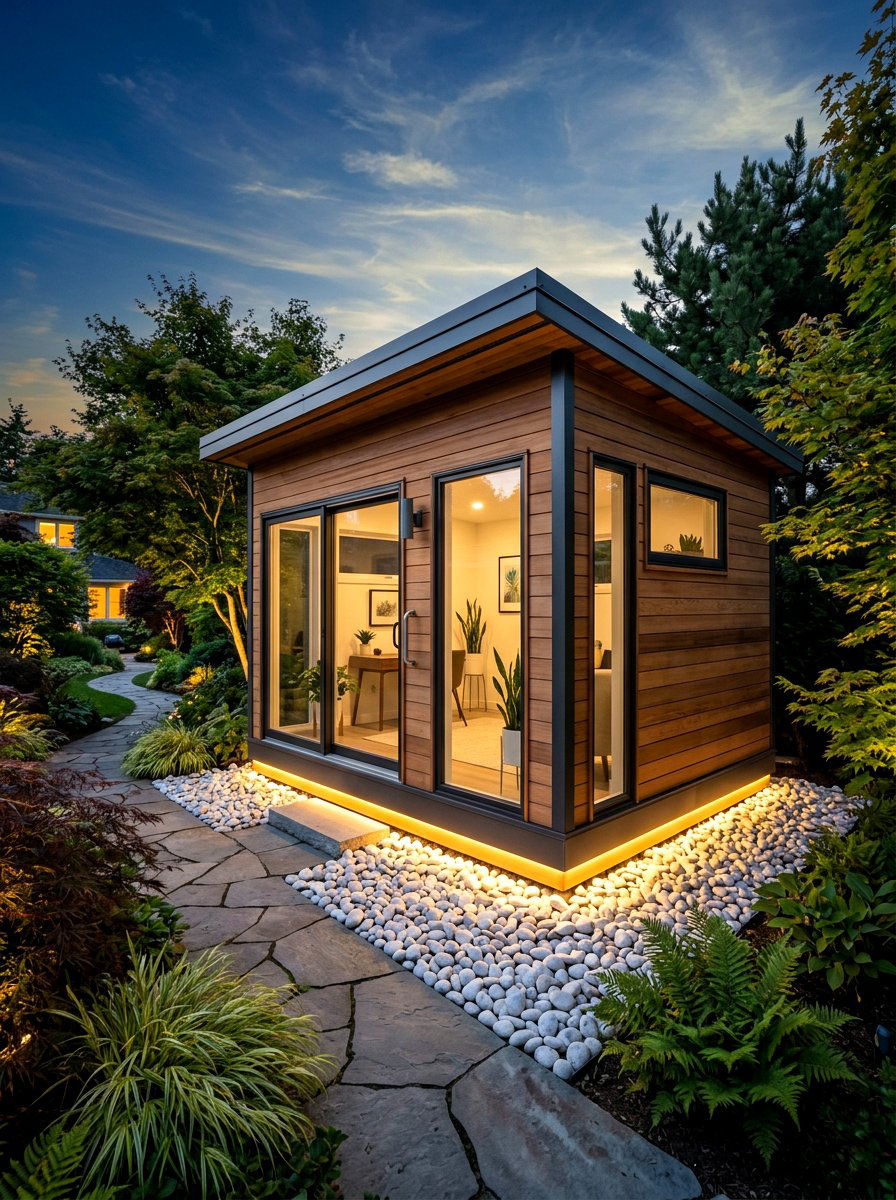 Floating Floor Garden Shed - 30 modern garden shed ideas