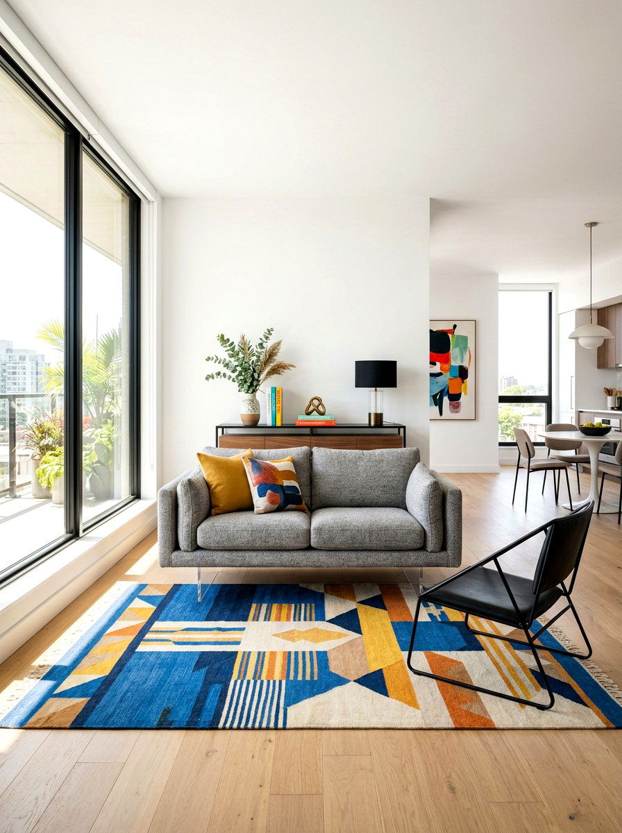 Floating Loveseat and Chair Zone - 30 loveseat and chair layout ideas