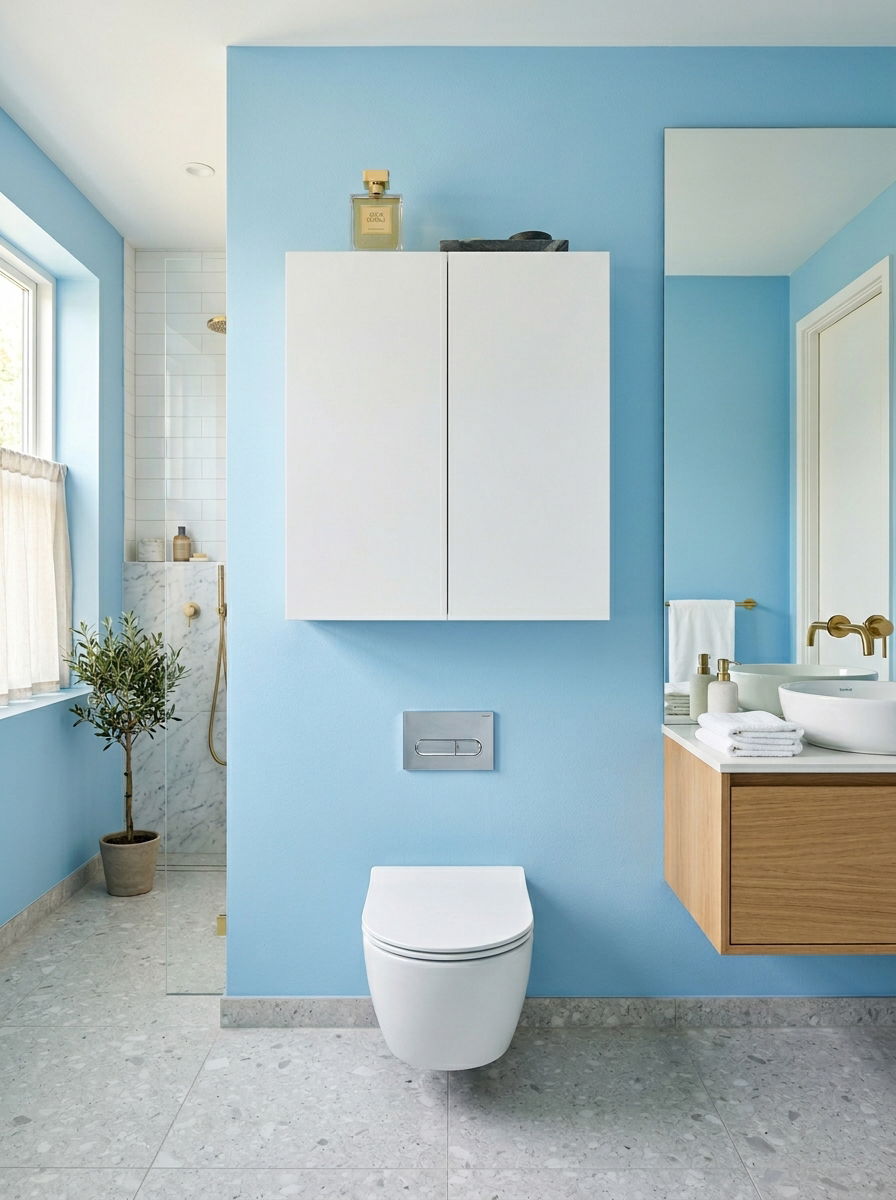 Floating Minimalist Wall Cabinet - 30 over toilet cabinet ideas