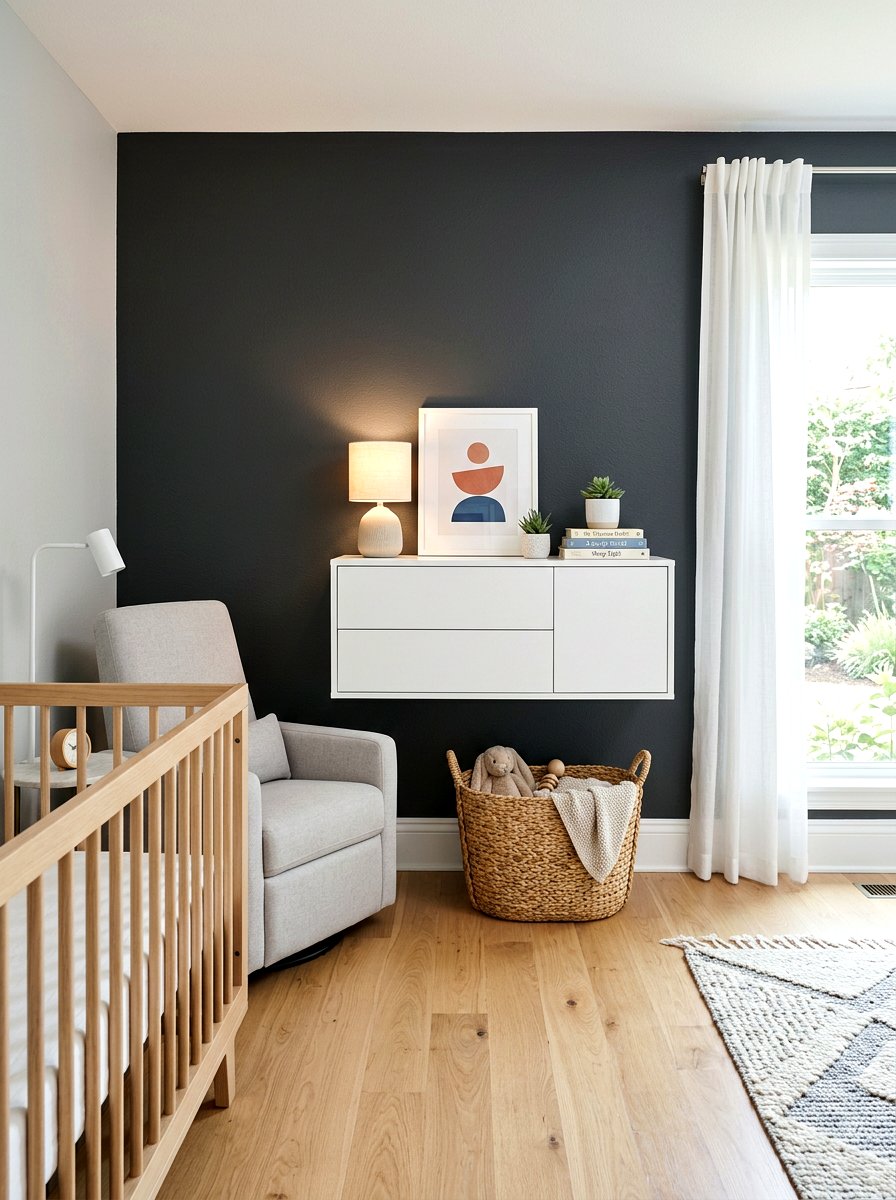 Floating Nursery Cabinet - 30 changing station ideas