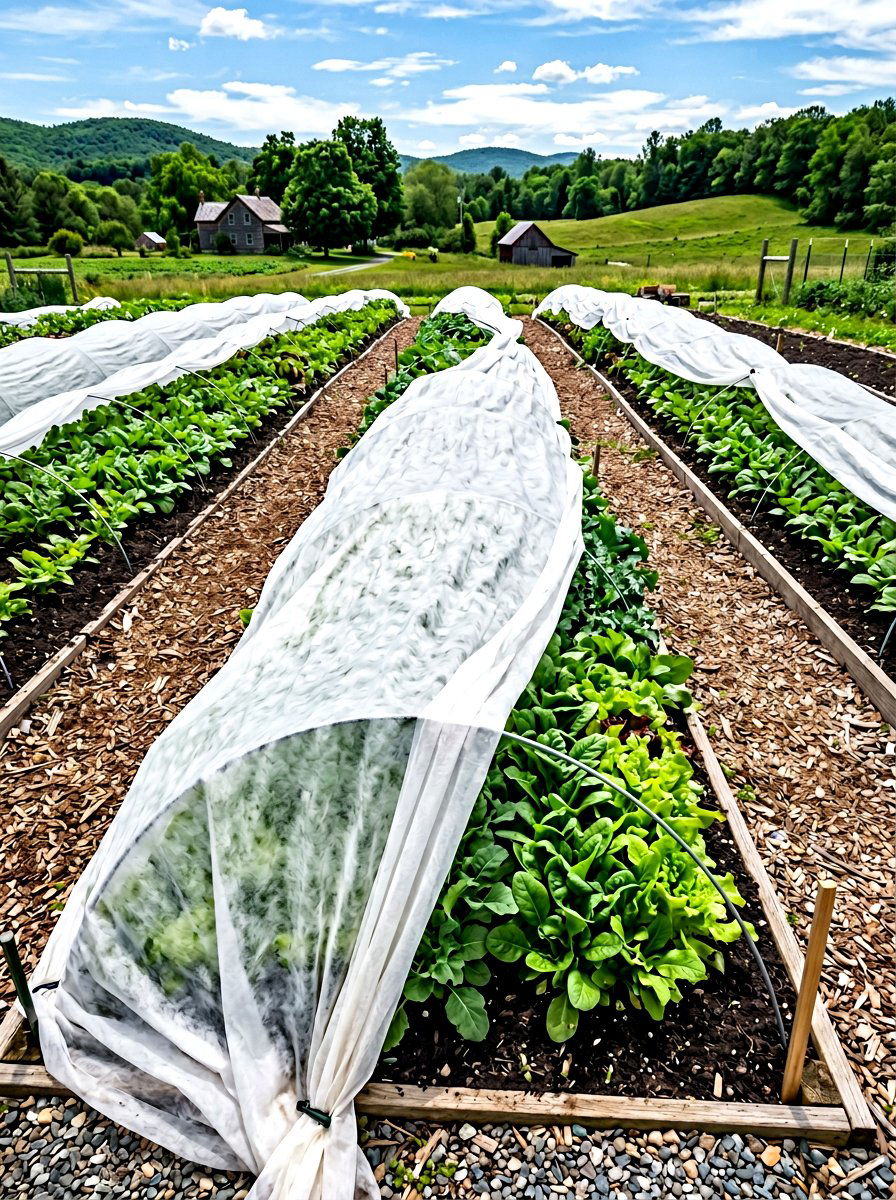 Floating Row Cover Garden - 30 raised bed cover ideas