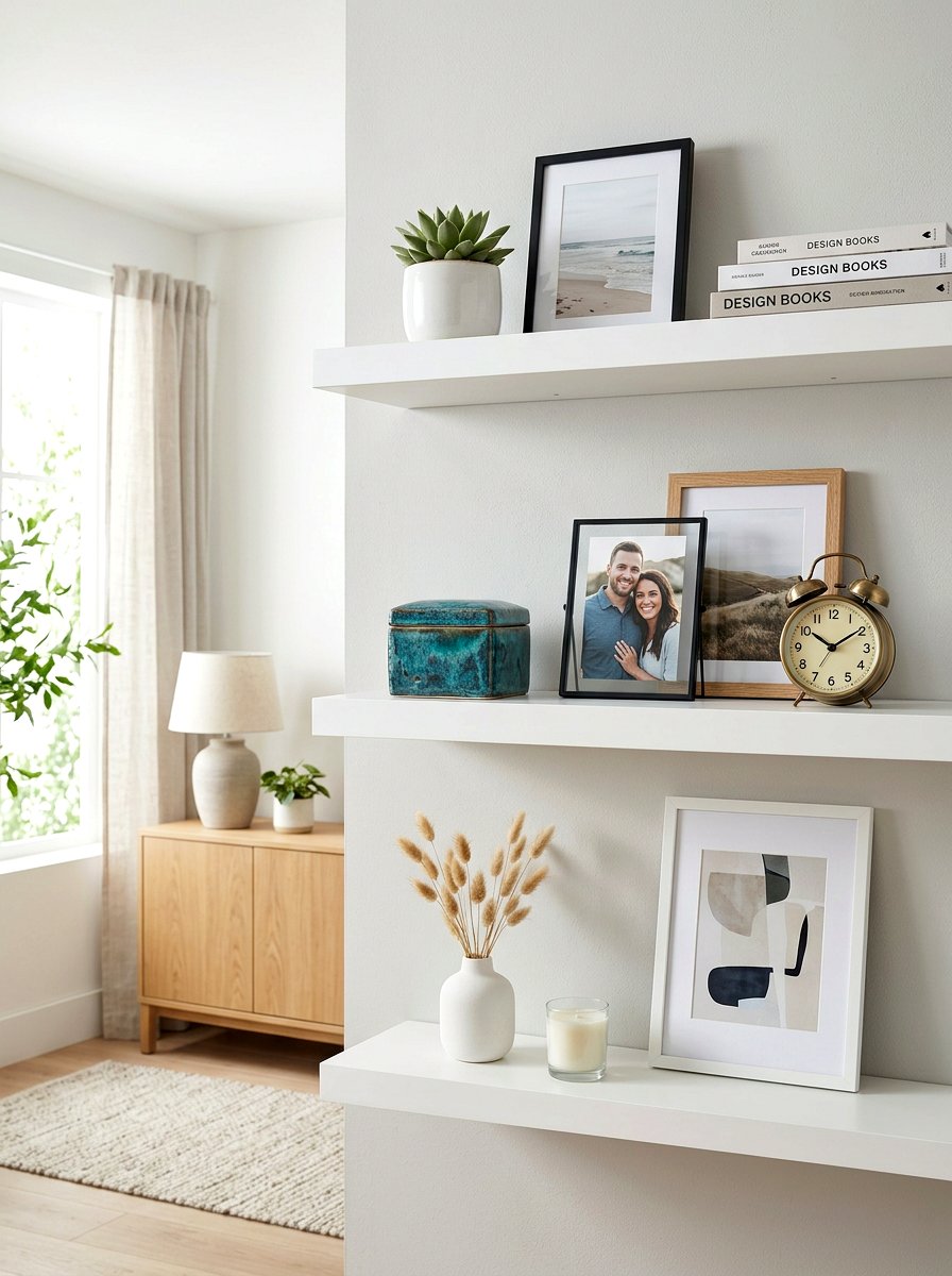 Floating Shelf Ceramic Box - 30 decorative box styling ideas
