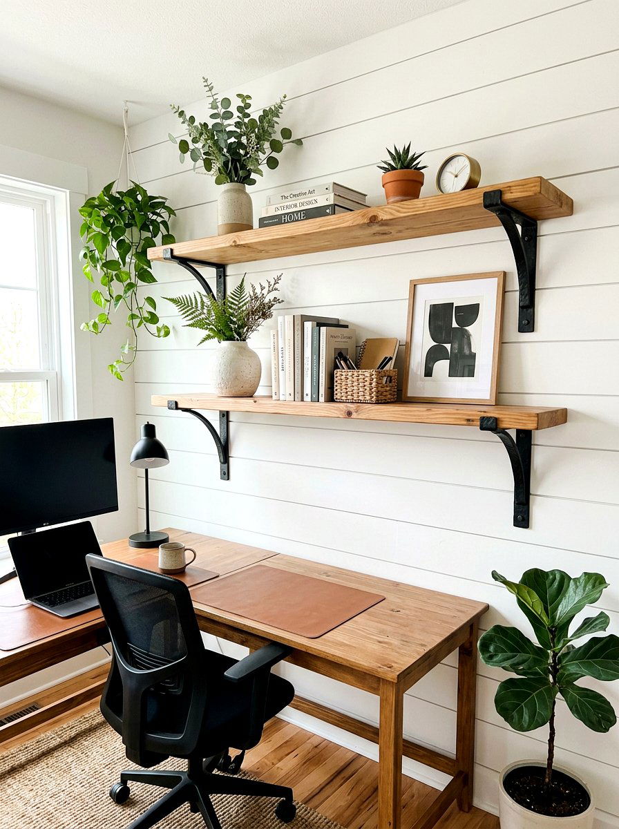 Floating Shelf Corbel - 30 decorative corbel ideas