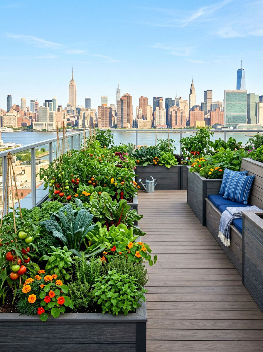 Floating Shelf Greenery - 30 modern vertical garden ideas