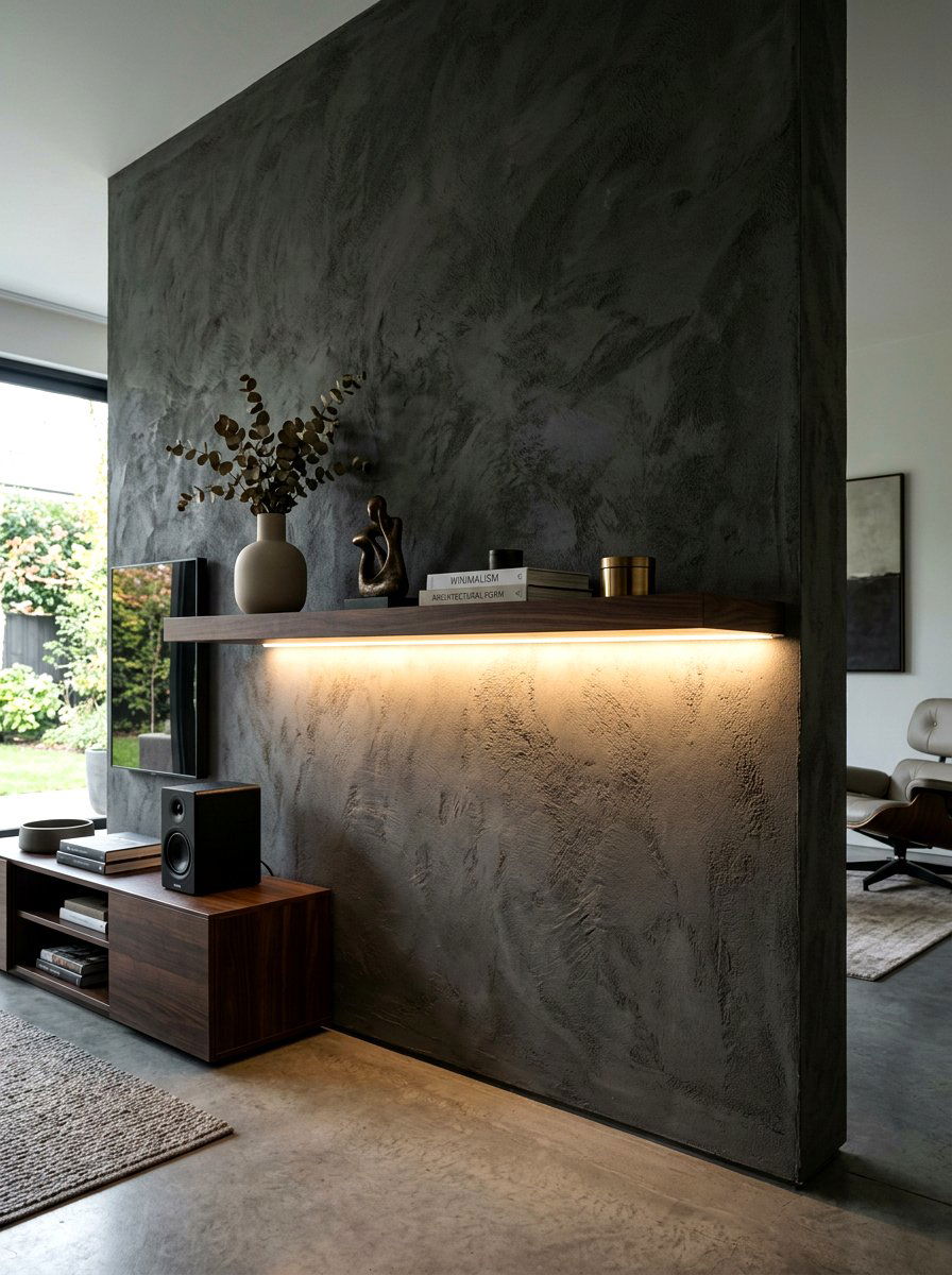 Floating Shelf With Built In Light - 30 floating entry shelf ideas