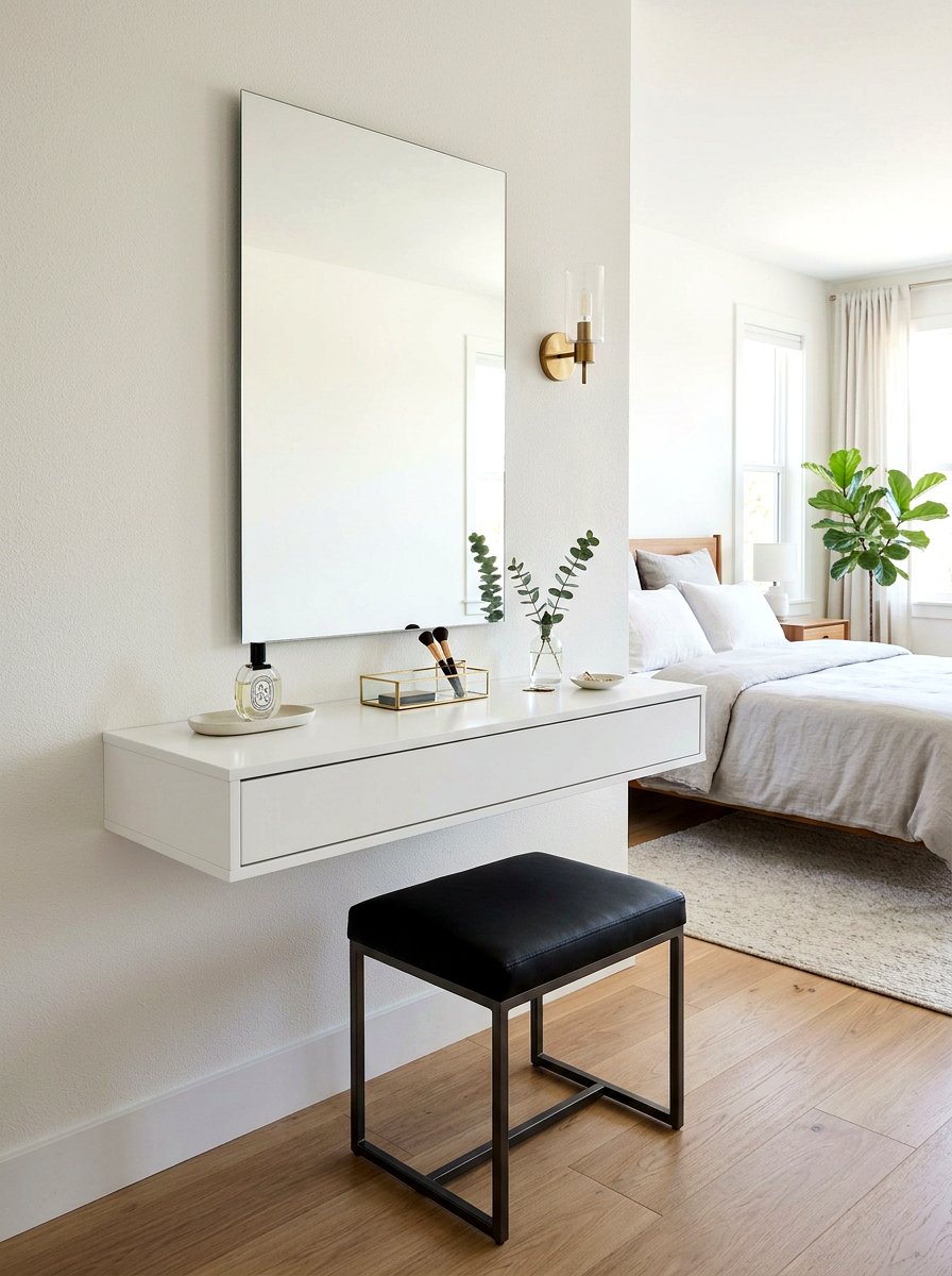 Floating Vanity Nook - 30 vanity nook ideas