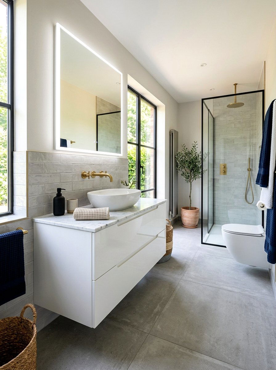 Floating Vanity Wall Faucet - 30 wall mounted faucet bathroom ideas