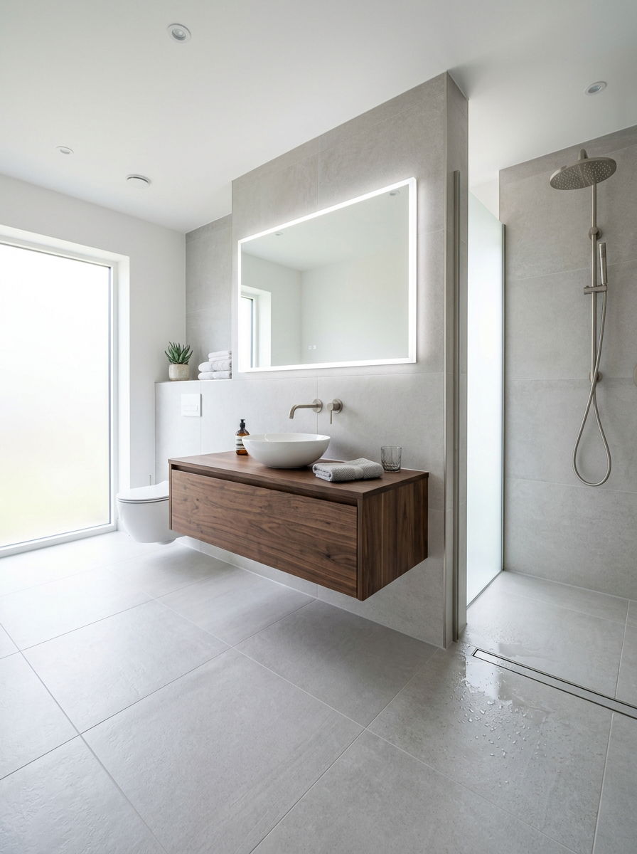 Floating Vanity Wet Room - 30 wet room bathroom ideas