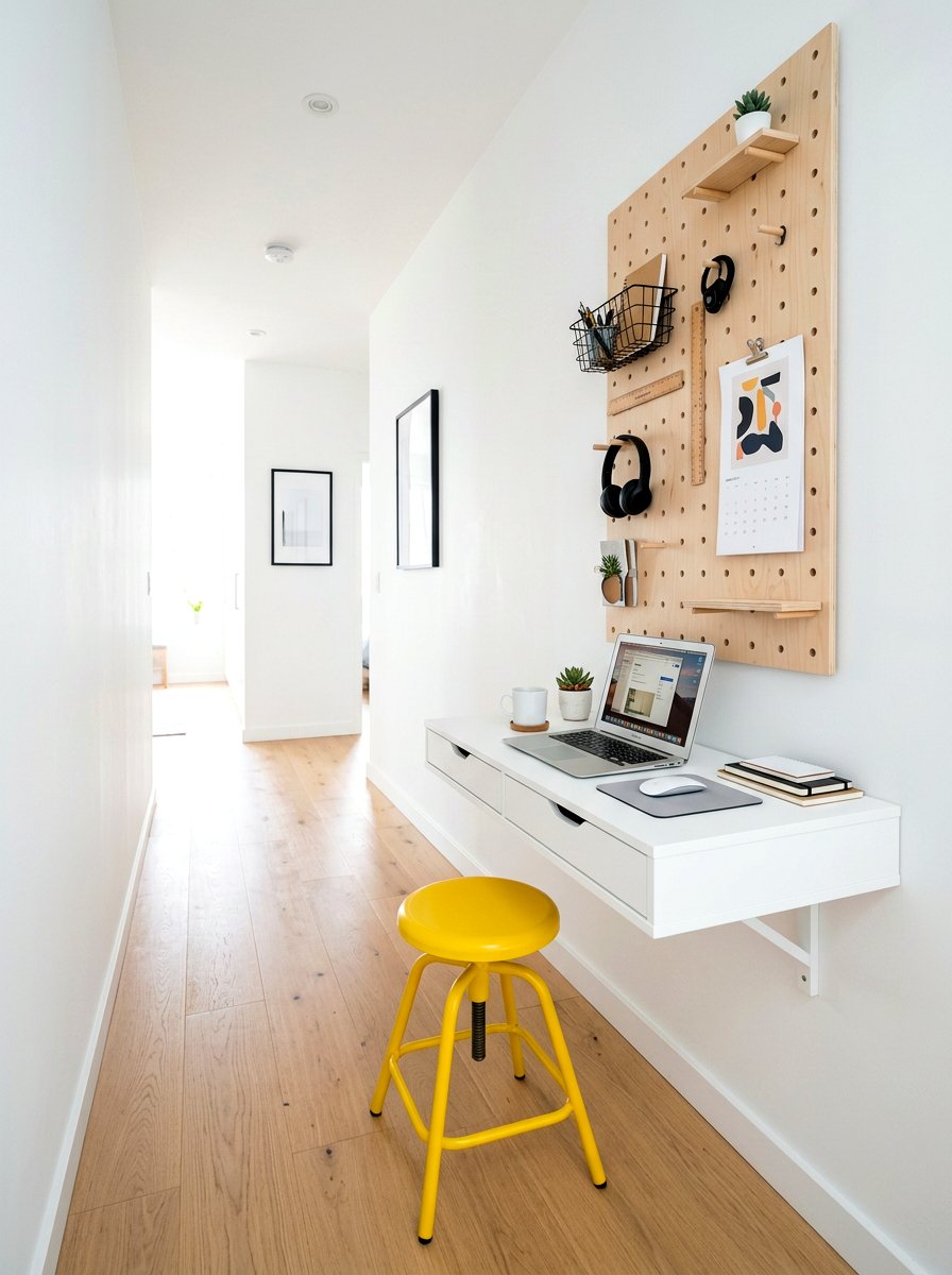 Floating Wall Desk - 30 homework station ideas