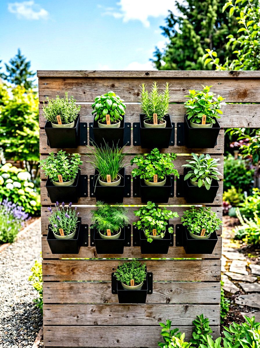 Floating Wall Planter - 30 outdoor planter ideas