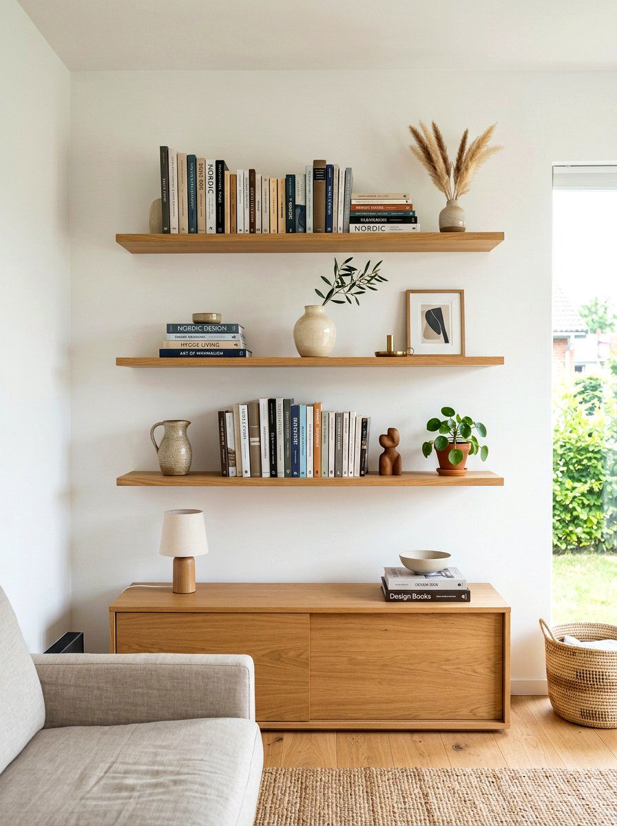 Floating Wall Shelves - 30 Scandinavian home ideas