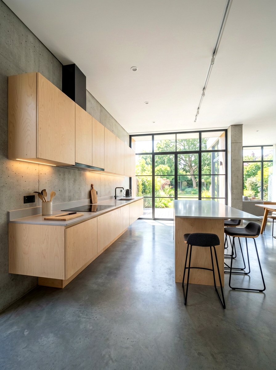 Floating Wood Kitchen Cabinets - 30 warm wood kitchen cabinets ideas