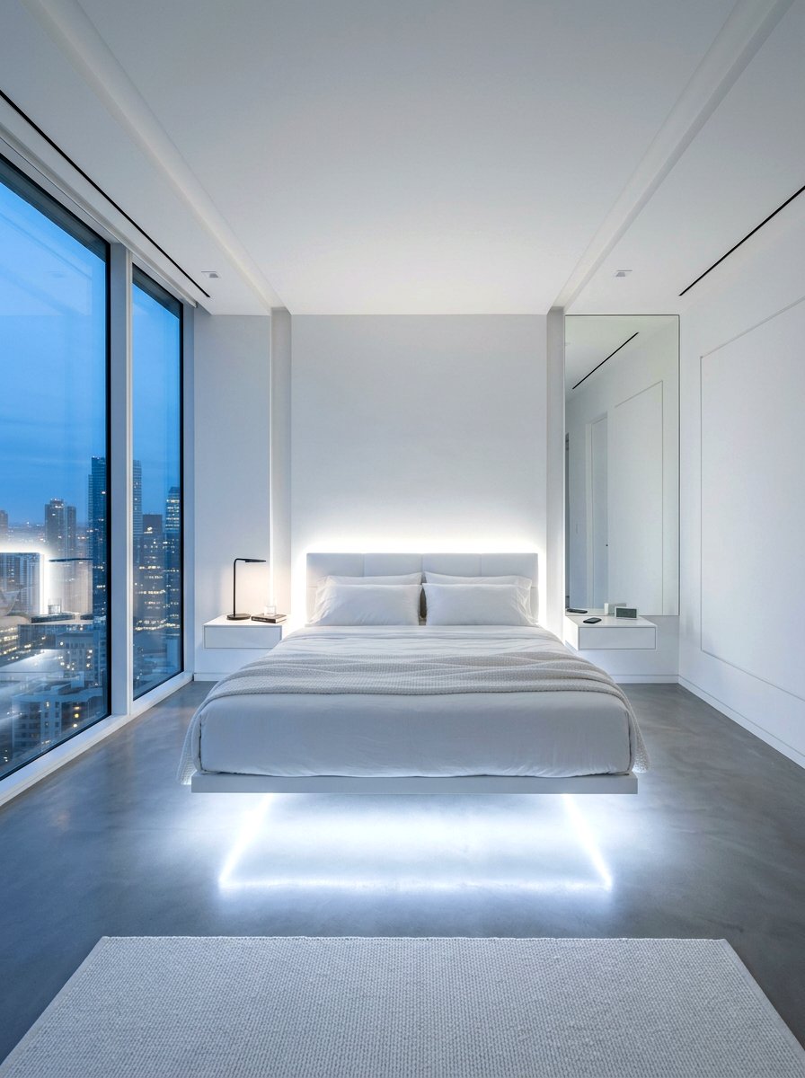 Floating cloud bed look - 30 cloud bed bedroom ideas