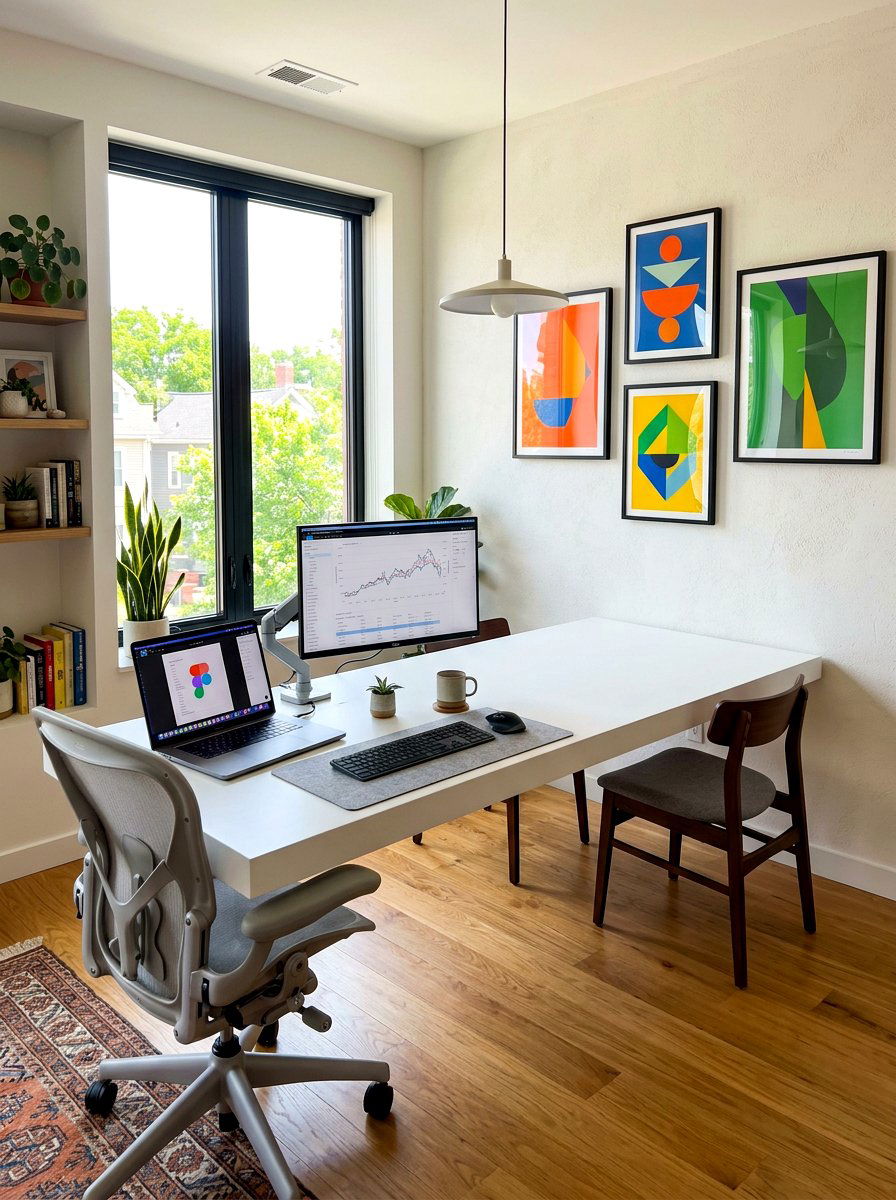 Floating desk dining table - 30 Murphy dining table ideas