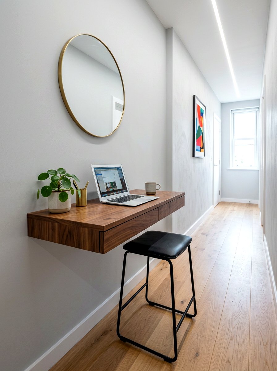 Floating desk setup - 30 journaling corner ideas