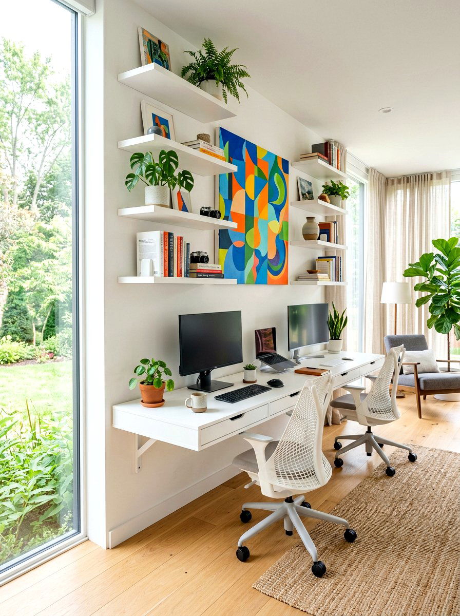 30 Double Desk Office Ideas: Create a Productive Work Zone