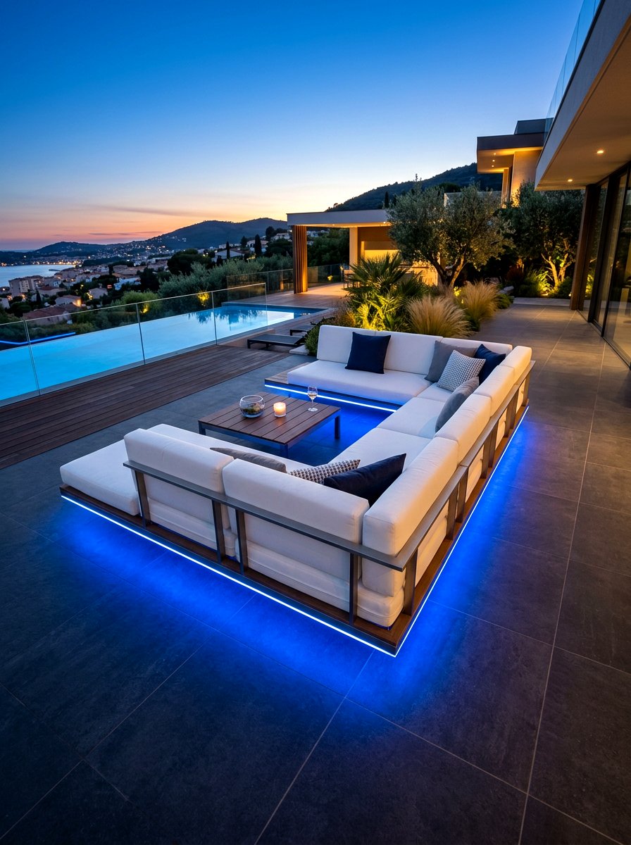 Floating patio sectional - 30 modern patio sectional ideas