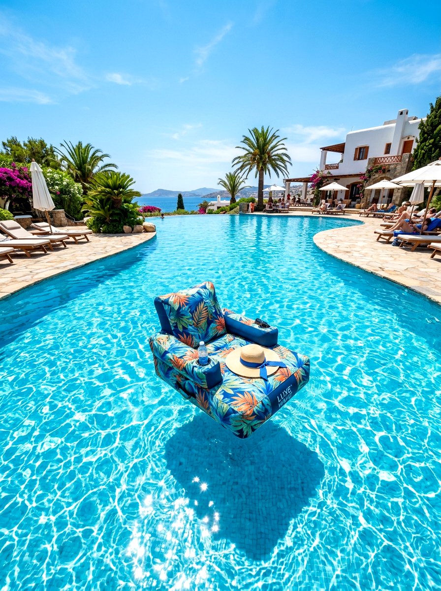 Floating pool chair - 30 pool lounge chair ideas