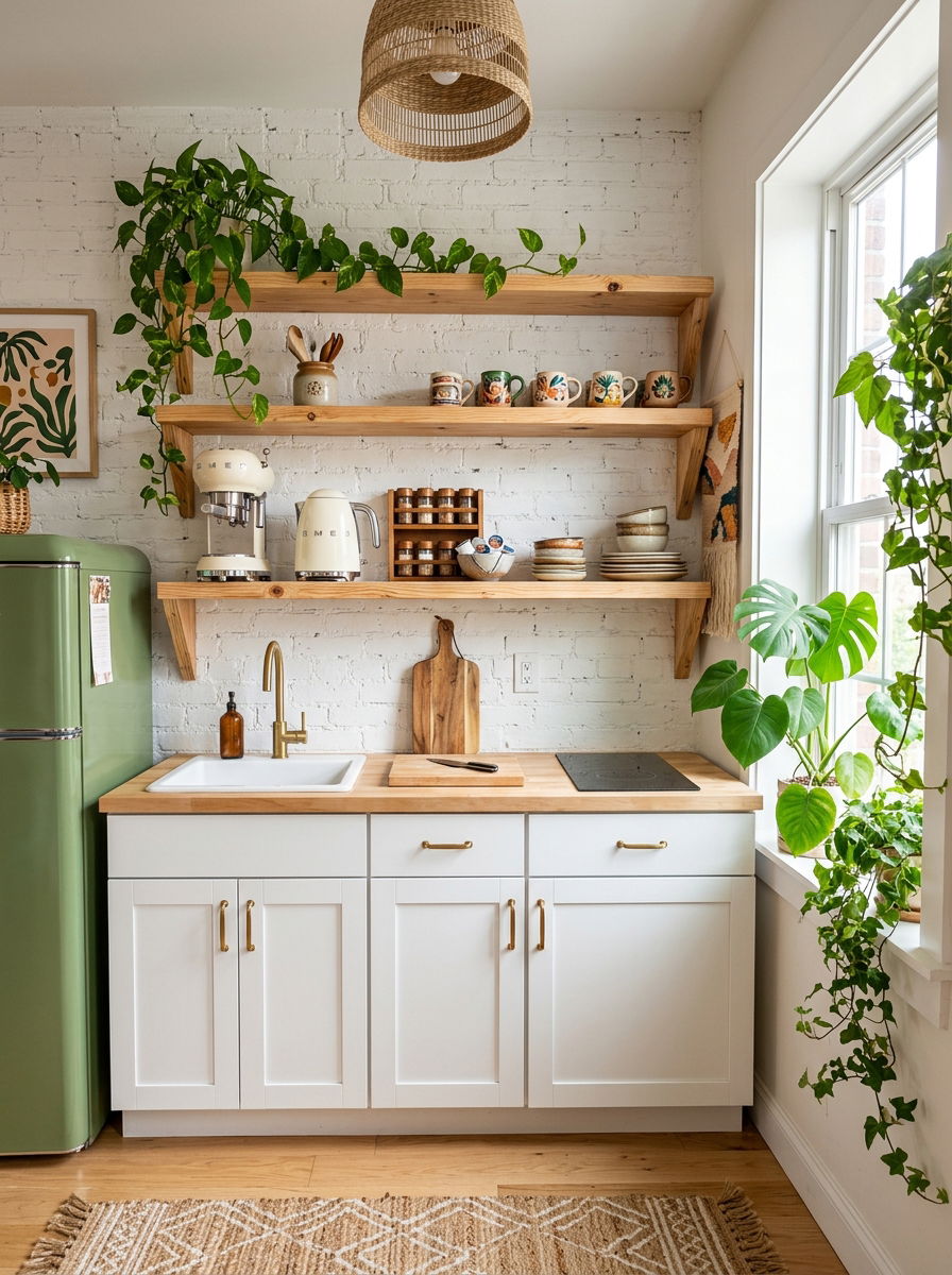 Floating shelf appliance storage - 30 hidden toaster garage ideas aesthetic