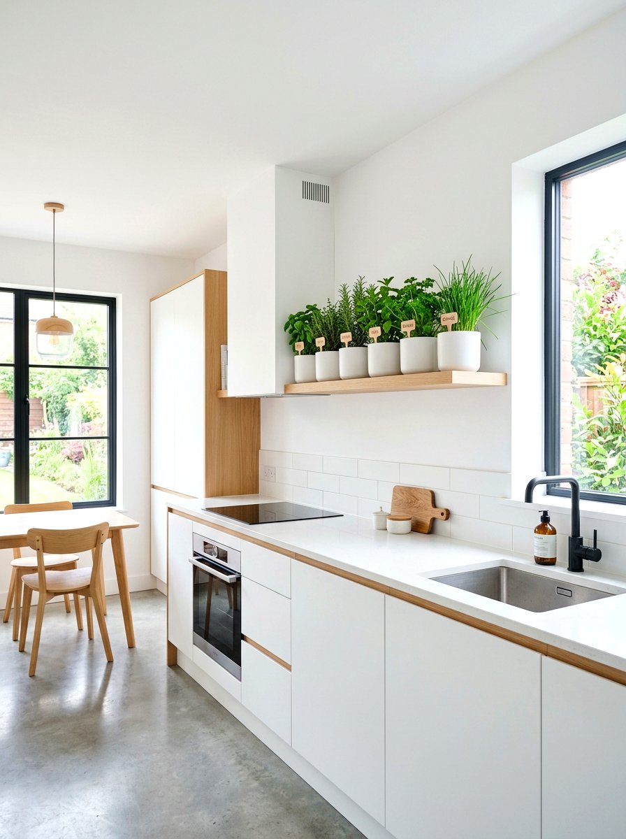 Floating shelf herb garden - 30 kitchen herb garden ideas
