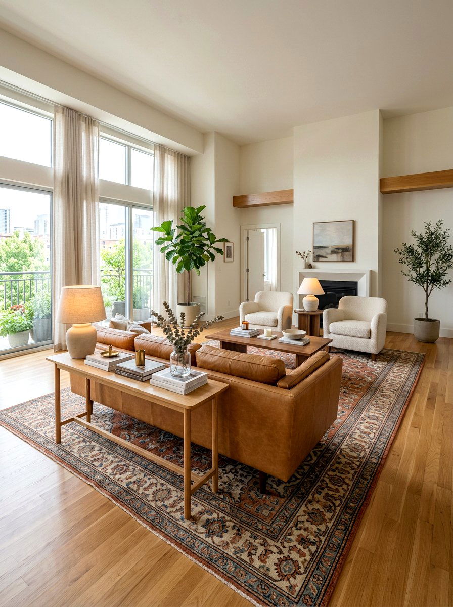Floating sofa layout - 30 furniture arrangement ideas