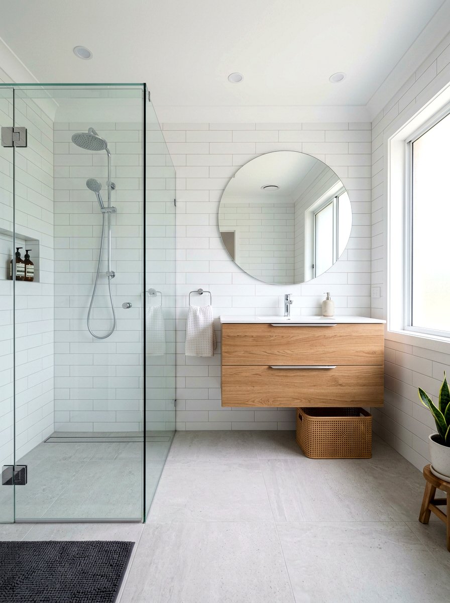 Floating vanity bathroom - 30 stylish small apartment ideas