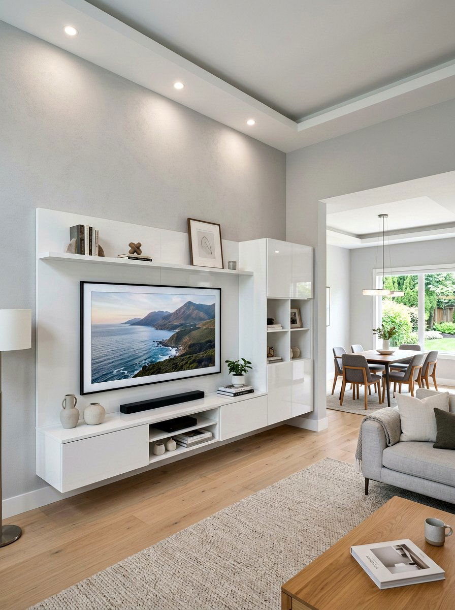 Floating wall unit - 30 broken floor plan ideas