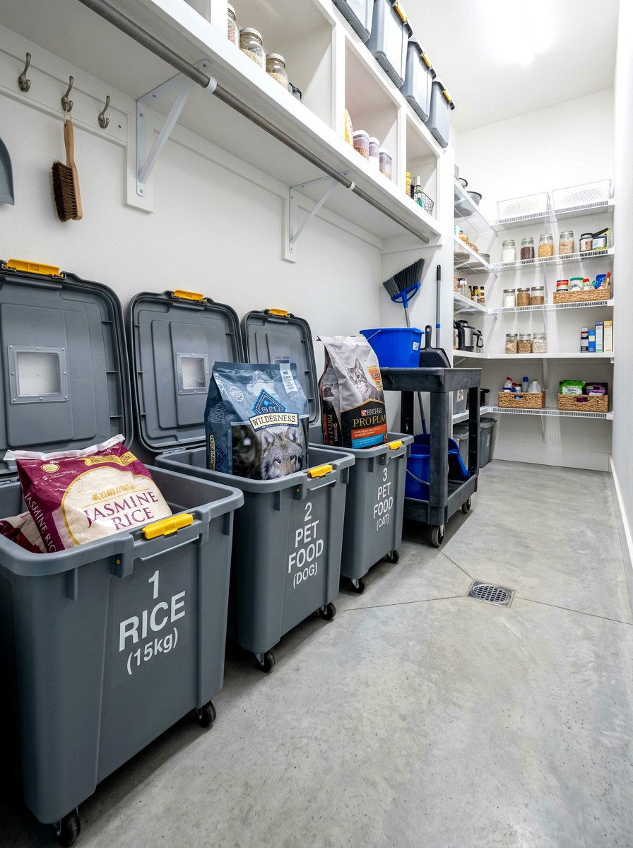 Floor Bins For Heavy Items - 30 pantry organization ideas